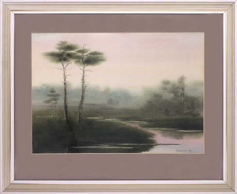 Кулемин Сергей Сергеевич. Пейзаж с рекой